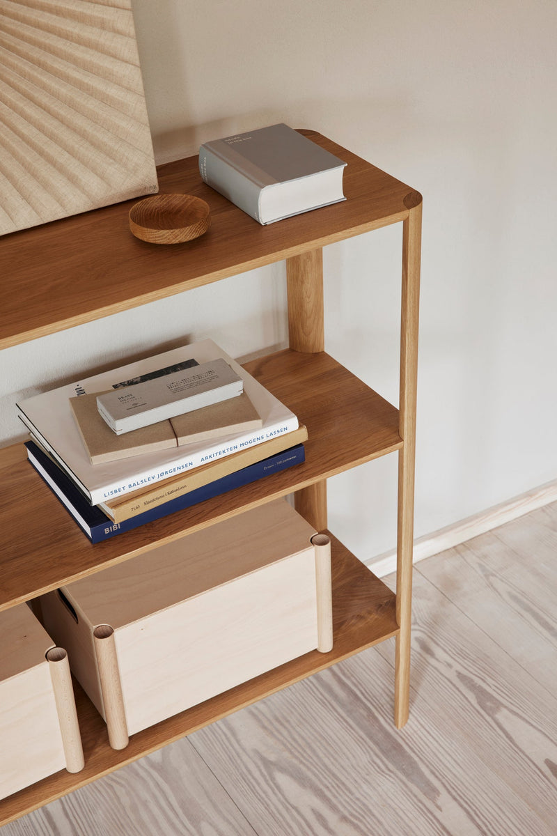 Pillar Storage Box - Form + Refine Storage + Organization - Medium - Beech - HORNE