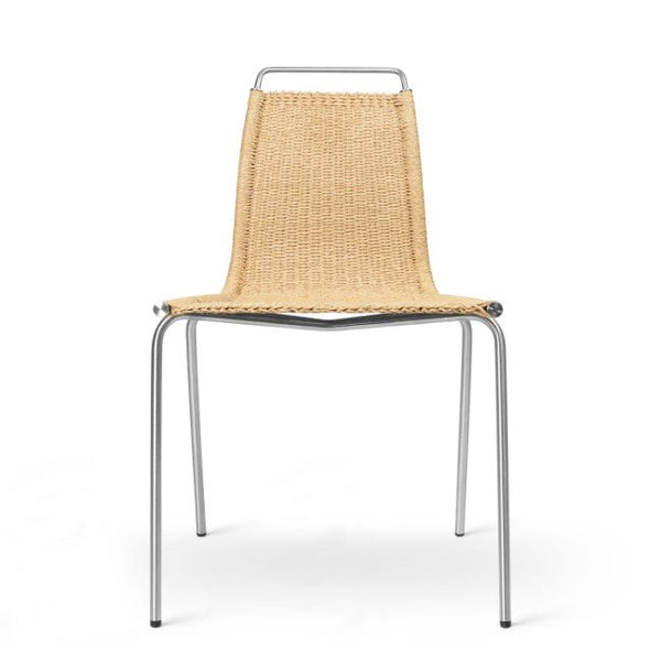 PK1 Chair - Natural Paper Cord - Carl Hansen & Son Chairs - stainless steel - HORNE