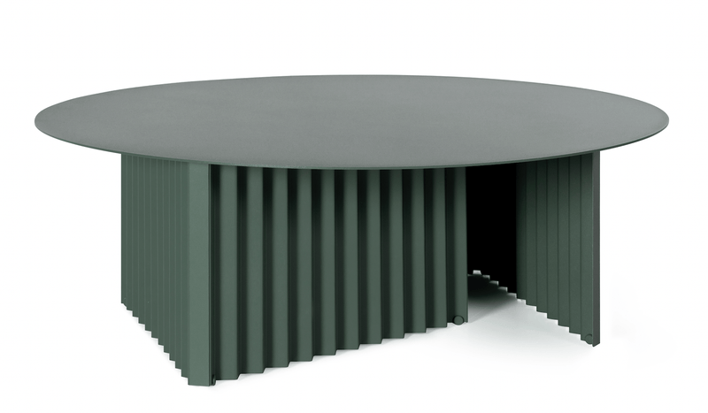 Plec Round Coffee Table - Large - RS Barcelona - Tables + Desks - Green Steel - HORNE