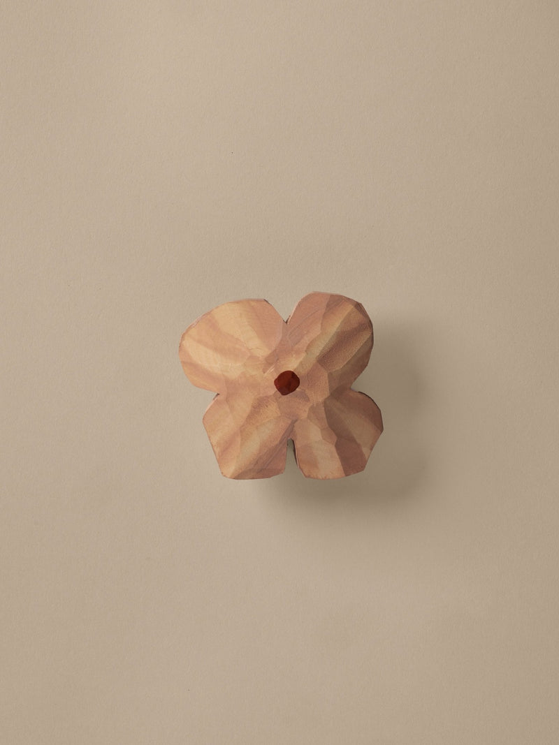 Poesie Hand - carved Hook - Ferm Living Hangers & Hooks - Mist Blue - HORNE