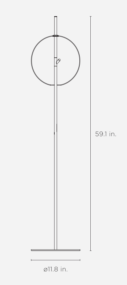 Point Floor Lamp - CITTA Floor Lamps - White - HORNE