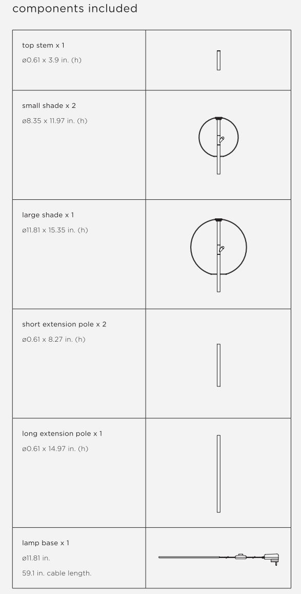 Point Modular Floor Lamp - CITTA Floor Lamps - Black - HORNE