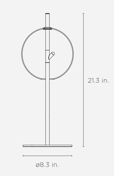 Point Table Lamp - CITTA Table + Task - White - HORNE