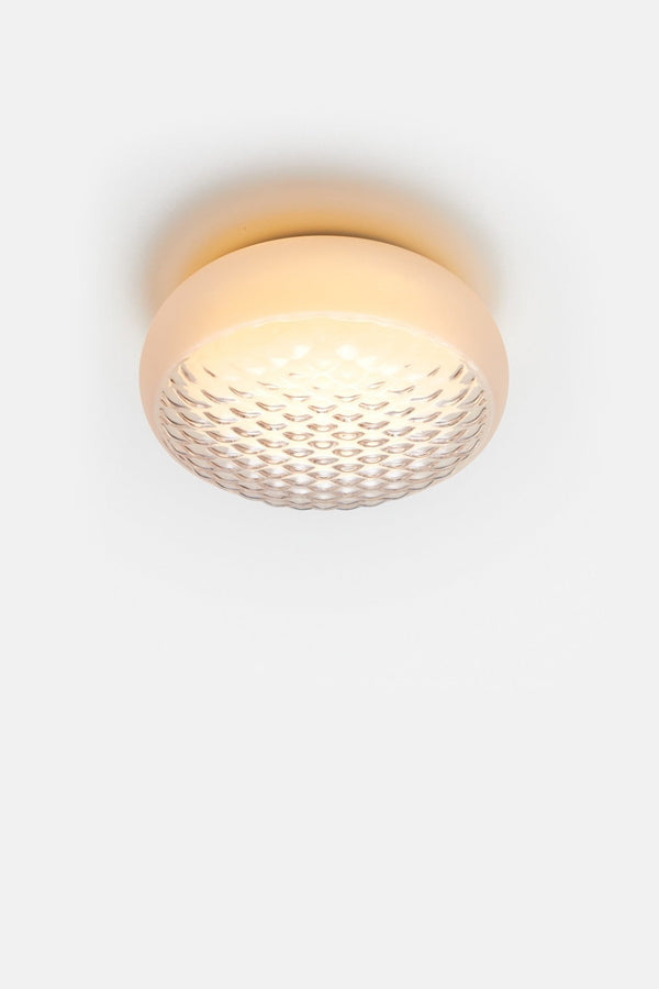 Print Flush Mount - RBW Lighting - Small Globe - Clear/Frosted Glass - 2700K (warm white) - HORNE