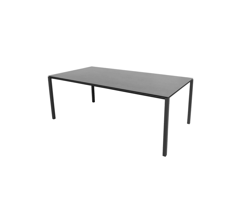 Pure Table - Cane Line Outdoor Furniture - Light Grey - Concrete Grey Ceramic - HORNE