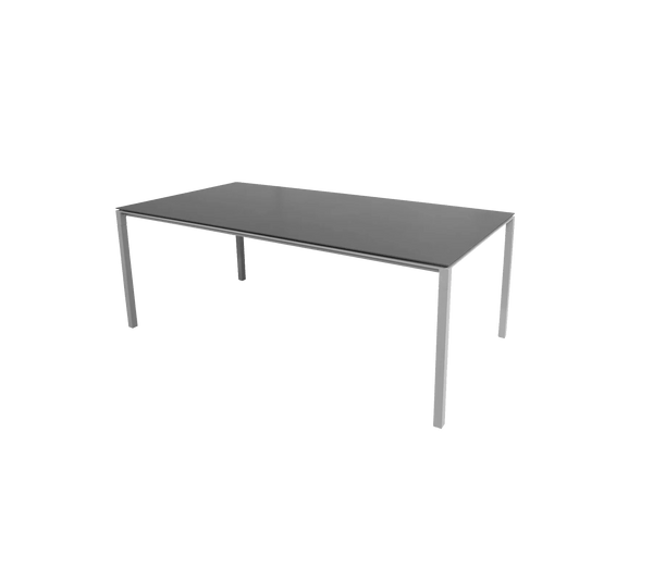 Pure Table - Cane Line Outdoor Furniture - Light Grey - Nero Black - HORNE