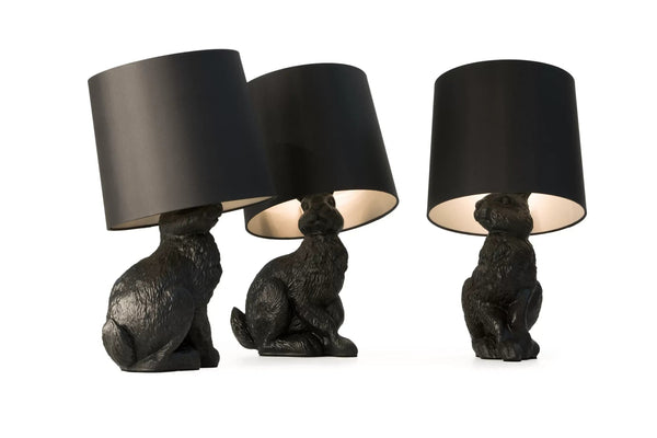 Rabbit Lamp - Moooi Lighting - Rabbit lamp shade black - HORNE
