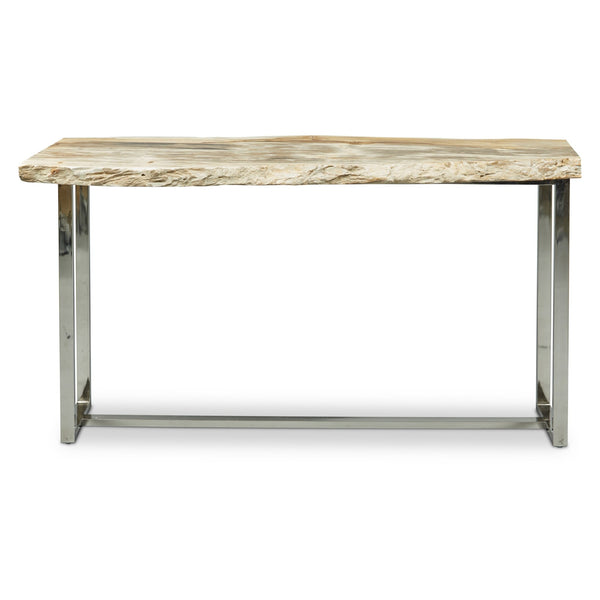 Raw Console - Urbia Tables - Natural Light - Polished Stainless Steel - HORNE