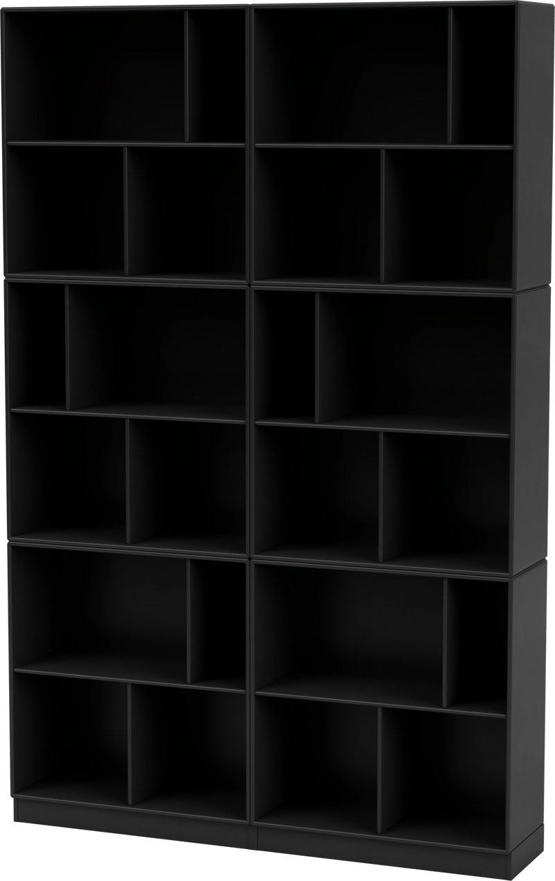 Read Spacious Bookshelf - With Plinth Base - Montana - Shelving - Anthracite - 1.2