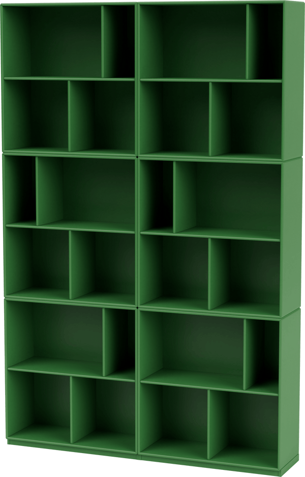 Read Spacious Bookshelf - With Plinth Base - Montana - Shelving - Parsley - 1.2" - HORNE