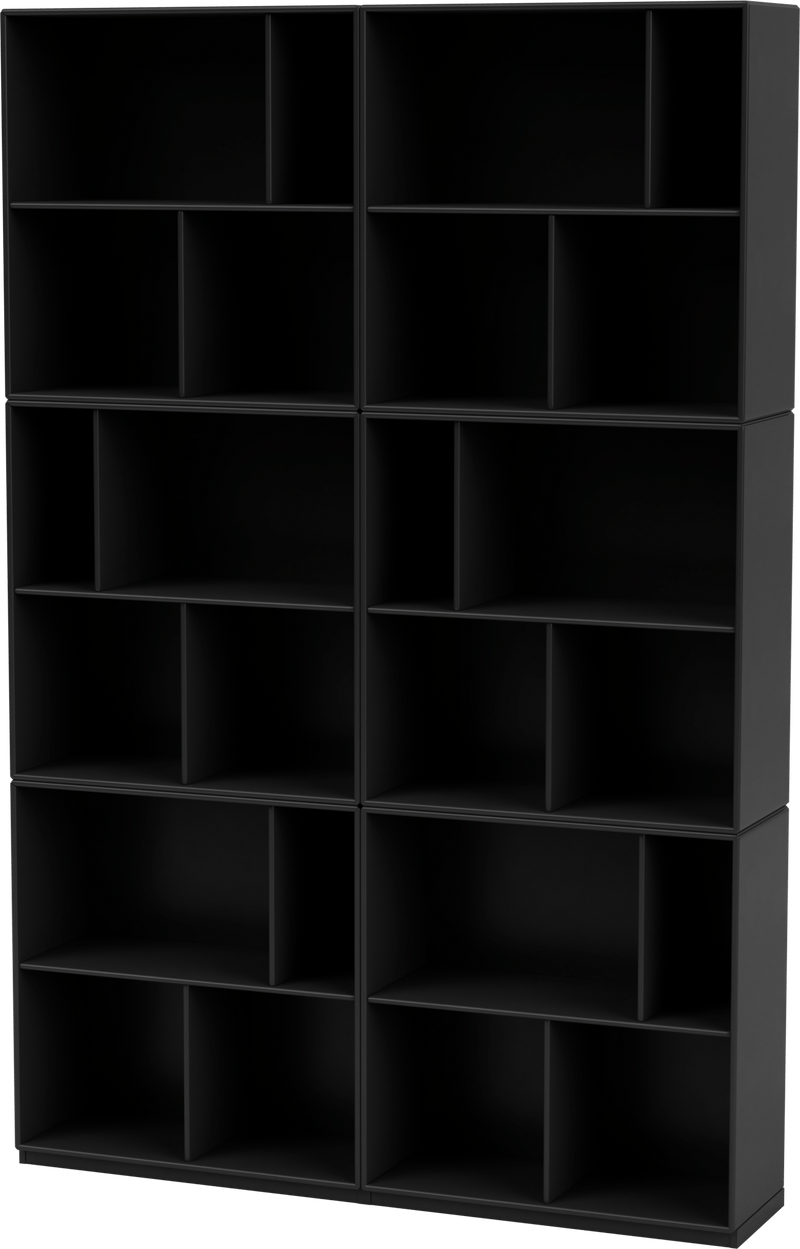 Read Spacious Bookshelf - With Plinth Base - Montana - Shelving - Anthracite - 1.2