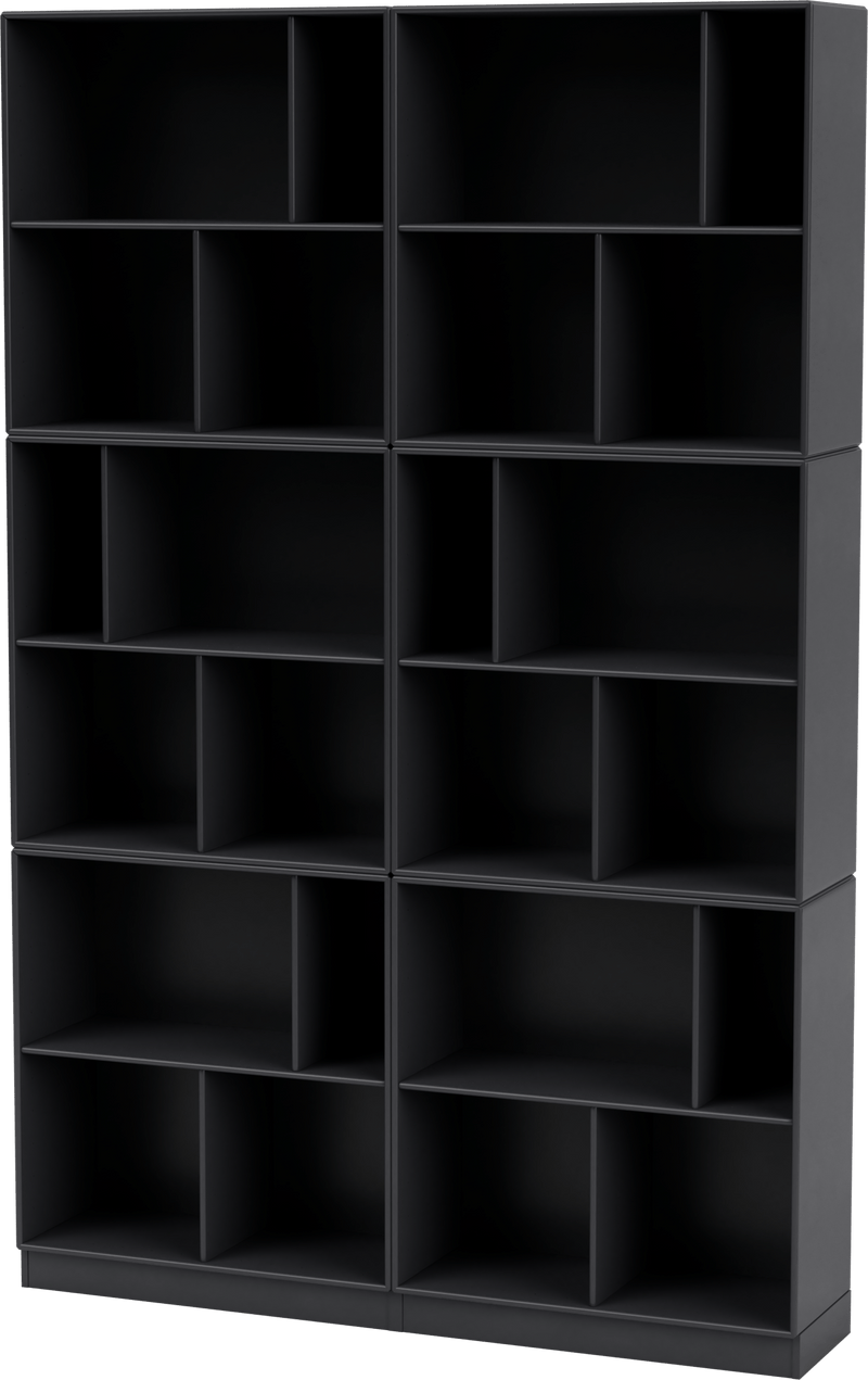 Read Spacious Bookshelf - With Plinth Base - Montana - Shelving - Anthracite - 1.2