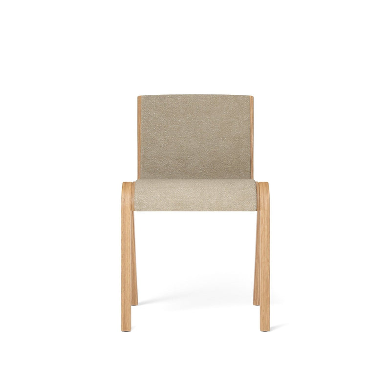 Ready Dining Chair - Fully Upholstered - Audo Copenhagen - Chairs - Natural Oak - Boucle 02 - HORNE