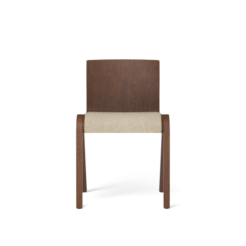 Ready Dining Chair - Upholstered Seat - Audo Copenhagen - Chairs - Natural Oak - Boucle 02 - HORNE