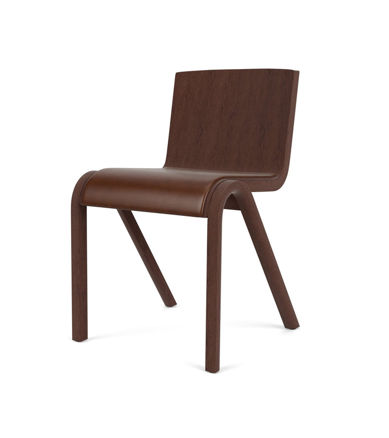 Ready Dining Chair - Upholstered Seat - Audo Copenhagen - Chairs - Natural Oak - Boucle 02 - HORNE