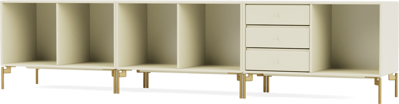 Rest Bench - With Legs - Montana - Sideboards + Cabinets - Anthracite - Matte Chrome - HORNE