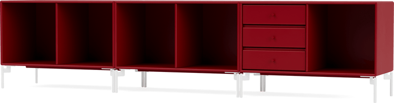 Rest Bench - With Legs - Montana - Sideboards + Cabinets - Anthracite - Matte Chrome - HORNE