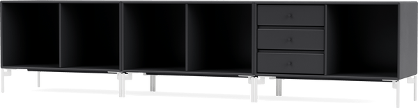 Rest Bench - With Legs - Montana - Sideboards + Cabinets - Anthracite - Snow - HORNE