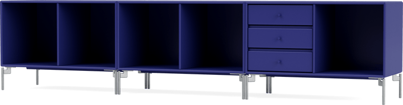 Rest Bench - With Legs - Montana - Sideboards + Cabinets - Anthracite - Matte Chrome - HORNE