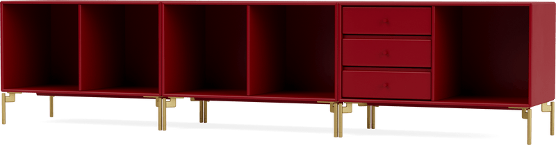 Rest Bench - With Legs - Montana - Sideboards + Cabinets - Anthracite - Matte Chrome - HORNE