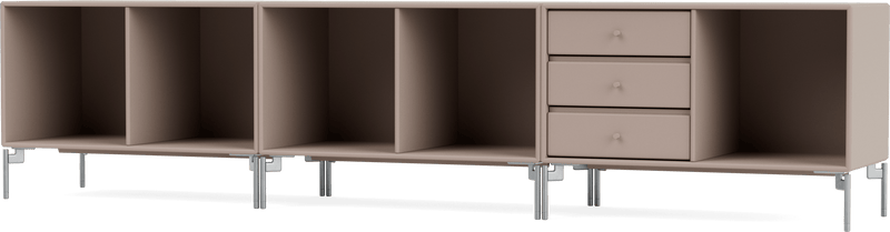 Rest Bench - With Legs - Montana - Sideboards + Cabinets - Anthracite - Matte Chrome - HORNE