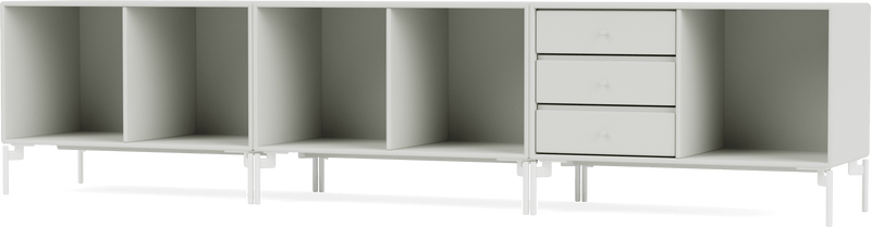 Rest Bench - With Legs - Montana - Sideboards + Cabinets - Anthracite - Matte Chrome - HORNE