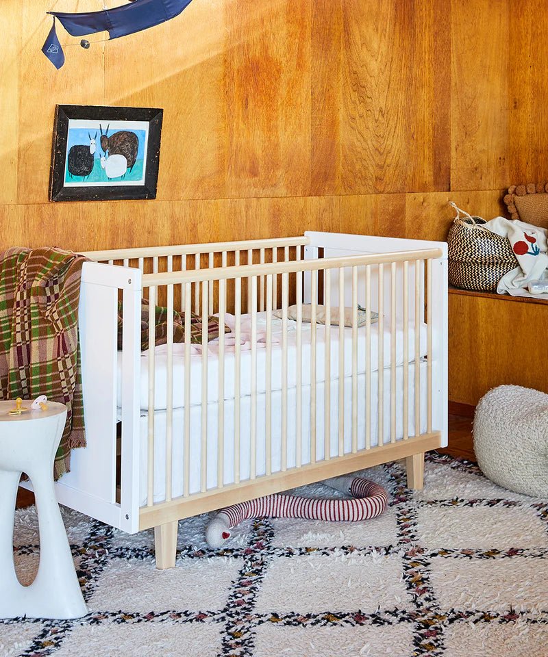 Rhea Crib - Oeuf - Kids + Baby - White/Birch - HORNE