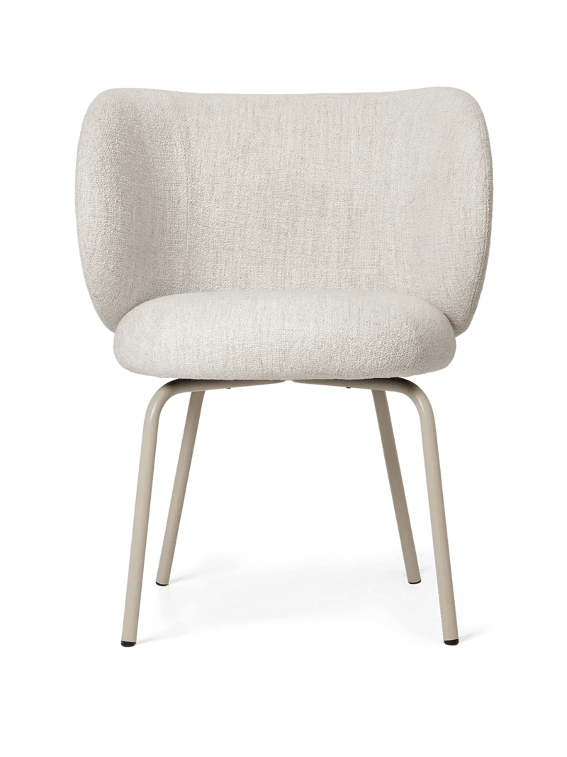 Rico Dining Chair - Ferm Living Chairs - Hallingdal - Dark Grey/Brown - Cashmere - HORNE