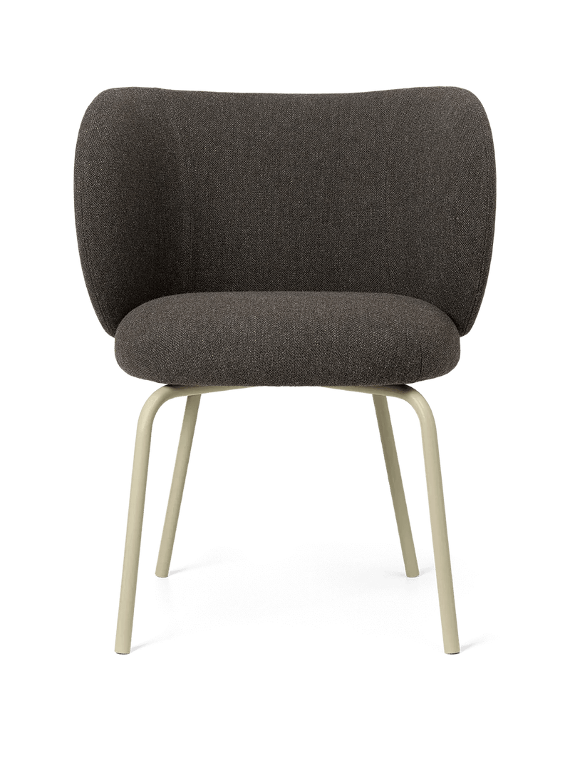 Rico Dining Chair - Ferm Living Chairs - Hallingdal - Dark Grey/Brown - Cashmere - HORNE