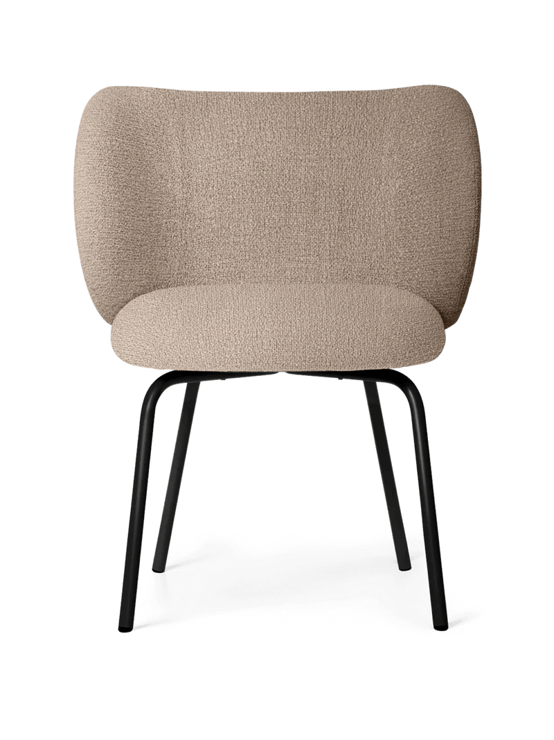 Rico Dining Chair - Ferm Living Chairs - Hallingdal - Dark Grey/Brown - Cashmere - HORNE