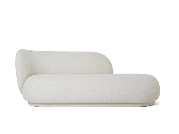 Rico Divan Left - Ferm Living Sofas - Bouclé - Off - White - HORNE