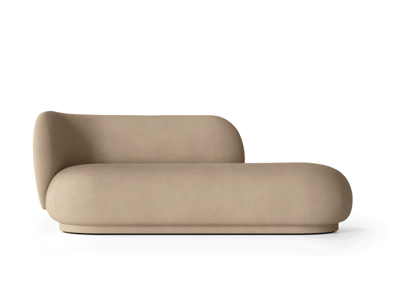 Rico Divan Left - Ferm Living Sofas - Bouclé - Off - White - HORNE