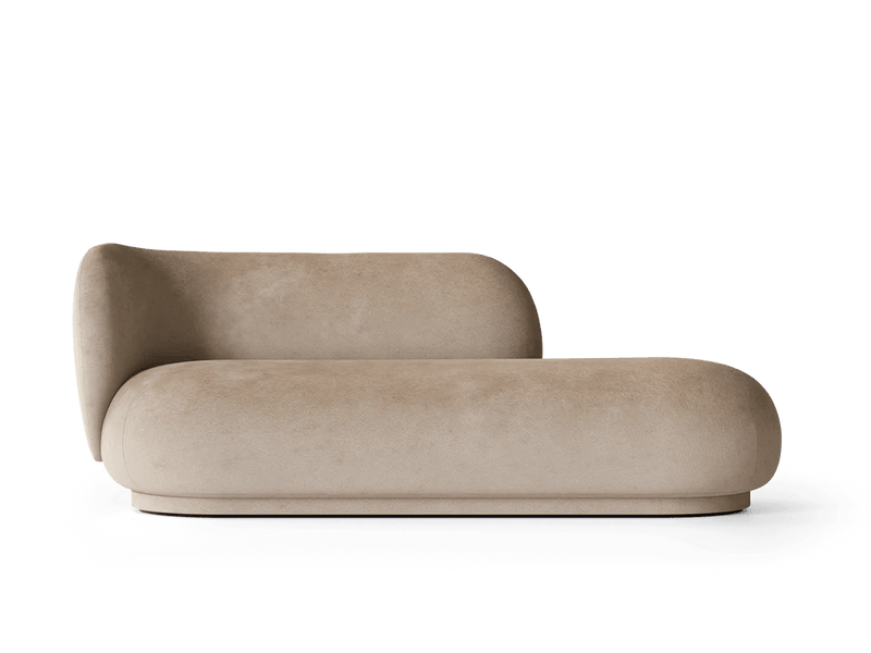 Rico Divan Left - Ferm Living Sofas - Bouclé - Off - White - HORNE