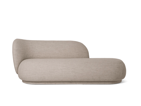 Rico Divan Left - Ferm Living Sofas - Bouclé - Sand - HORNE