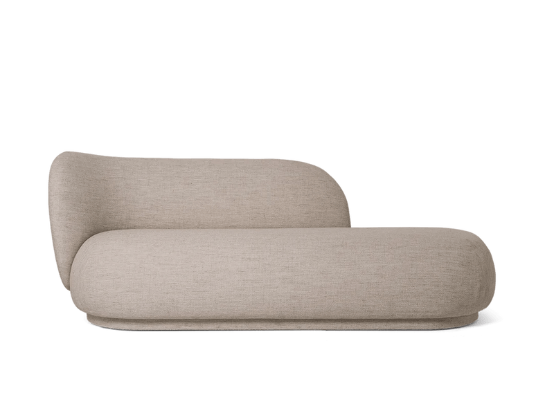 Rico Divan Left - Ferm Living Sofas - Bouclé - Off - White - HORNE