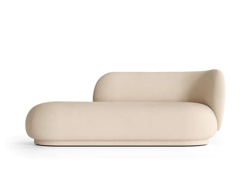 Rico Divan Right - Ferm Living Sofas - Bouclé - Off - White - HORNE