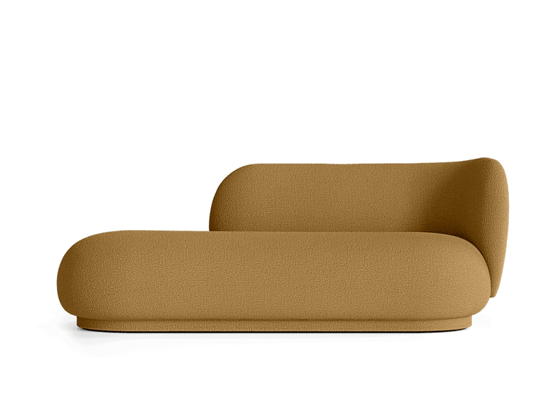 Rico Divan Right - Ferm Living Sofas - Bouclé - Off - White - HORNE