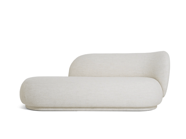 Rico Divan Right - Ferm Living Sofas - Bouclé - Off - White - HORNE