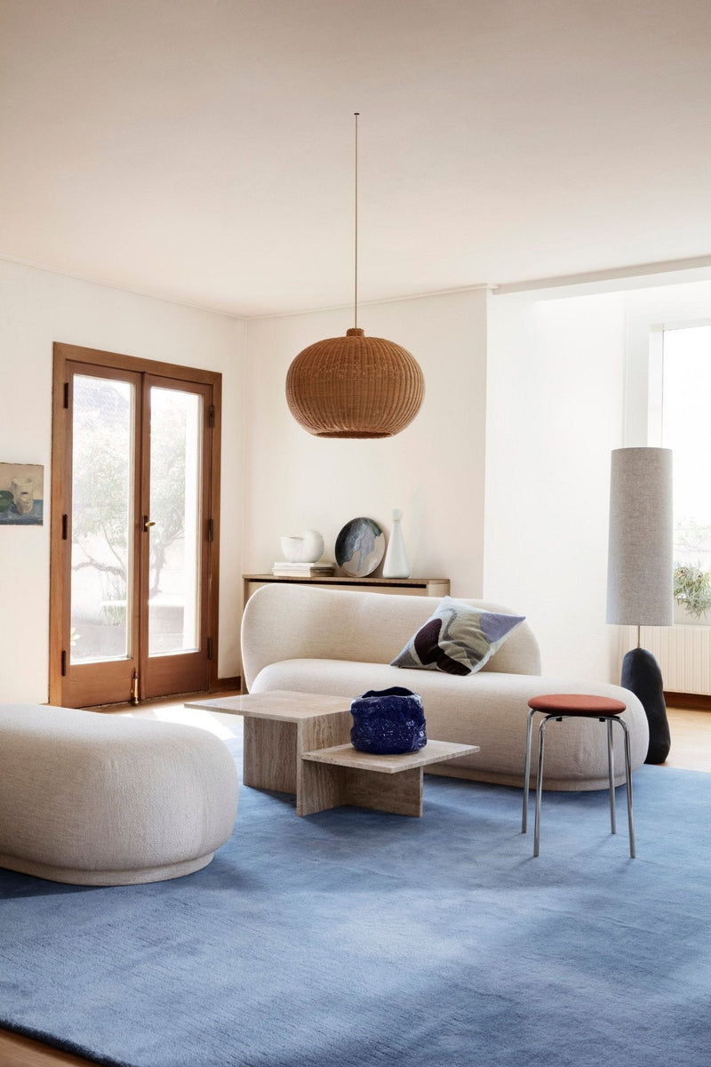 Rico Divan Right - Ferm Living Sofas - Bouclé - Off - White - HORNE