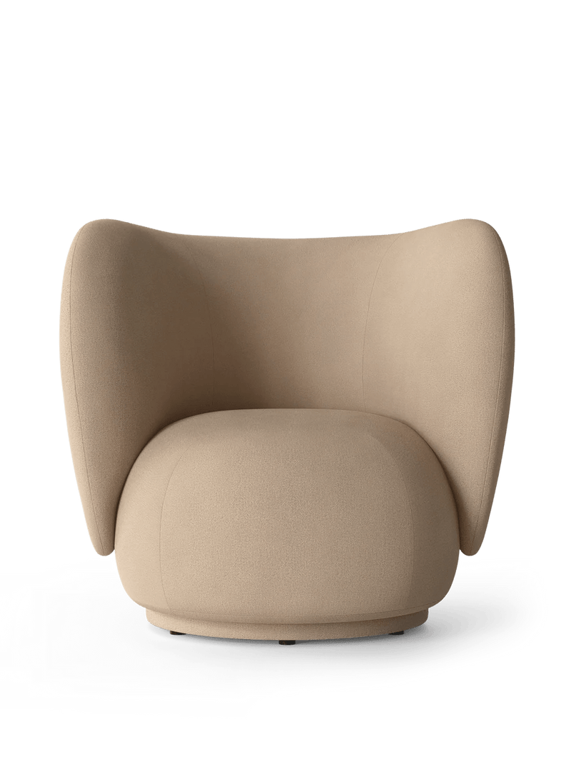 Rico Lounge Chair - Louisiana - Ferm Living Chairs - Sand/Black - HORNE