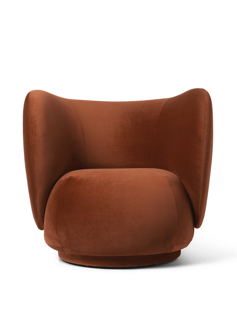 Rico Lounge Chair - Louisiana - Ferm Living Chairs - Sand/Black - HORNE