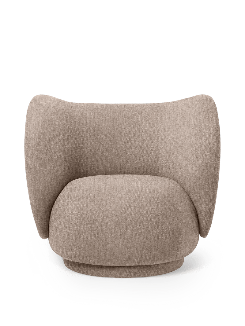 Rico Lounge Chair - Louisiana - Ferm Living Chairs - Sand/Black - HORNE