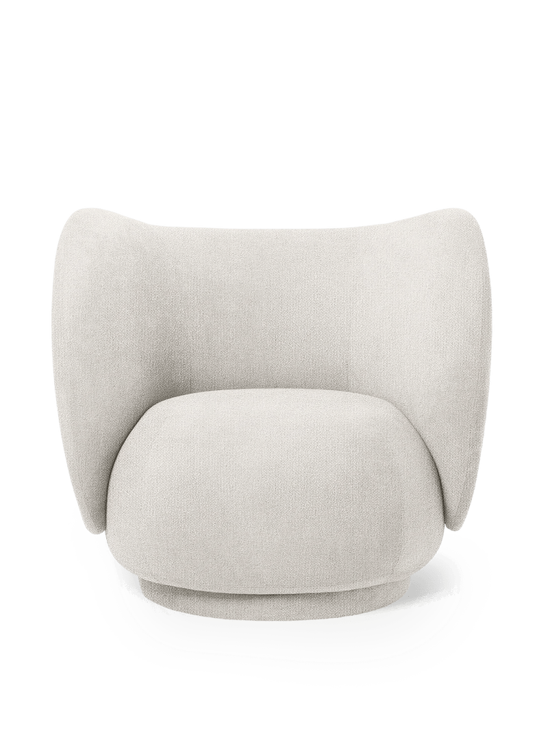 Rico Lounge Chair - Louisiana - Ferm Living Chairs - Sand/Black - HORNE