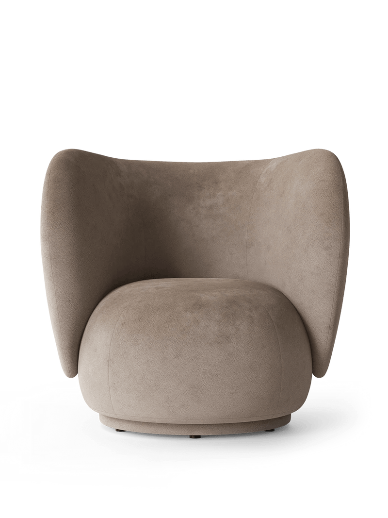Rico Lounge Chair - Louisiana - Ferm Living Chairs - Sand/Black - HORNE