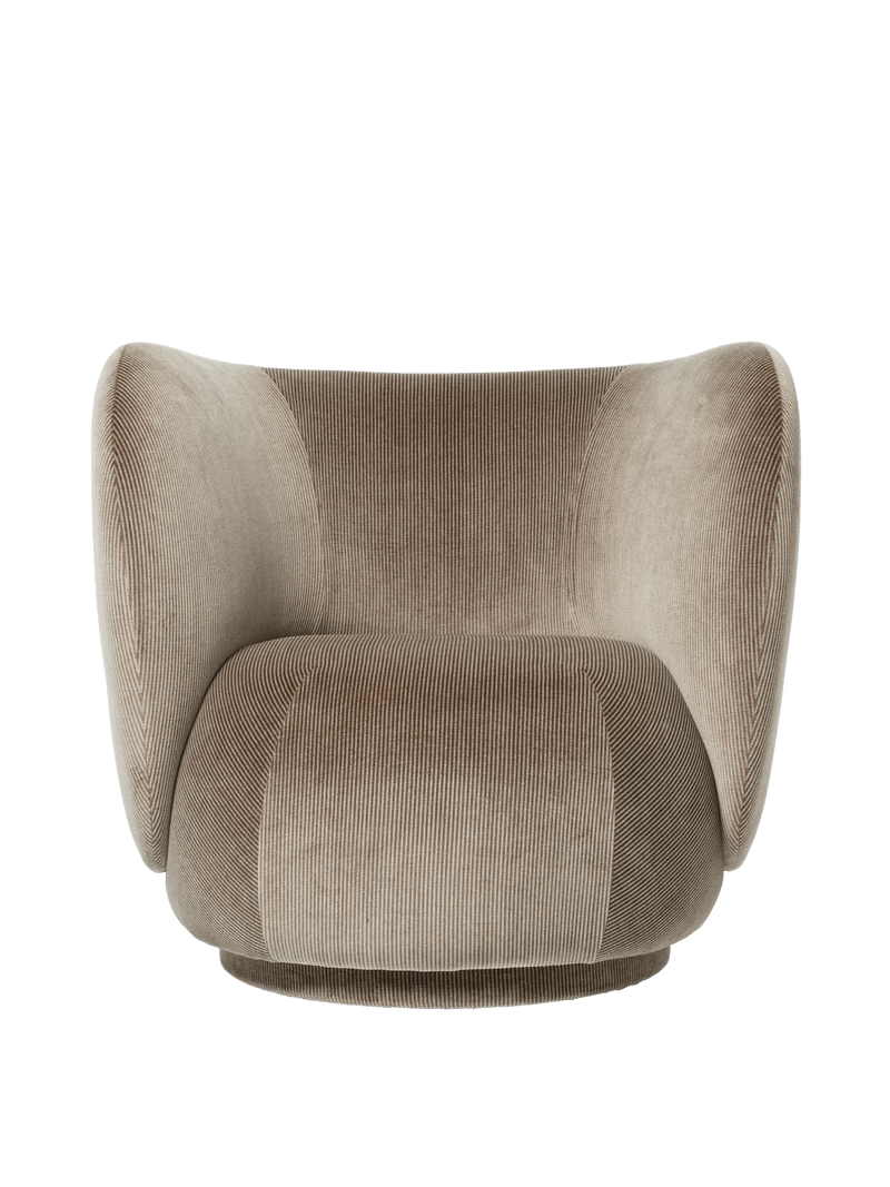 Rico Lounge Chair - Louisiana - Ferm Living Chairs - Sand/Black - HORNE