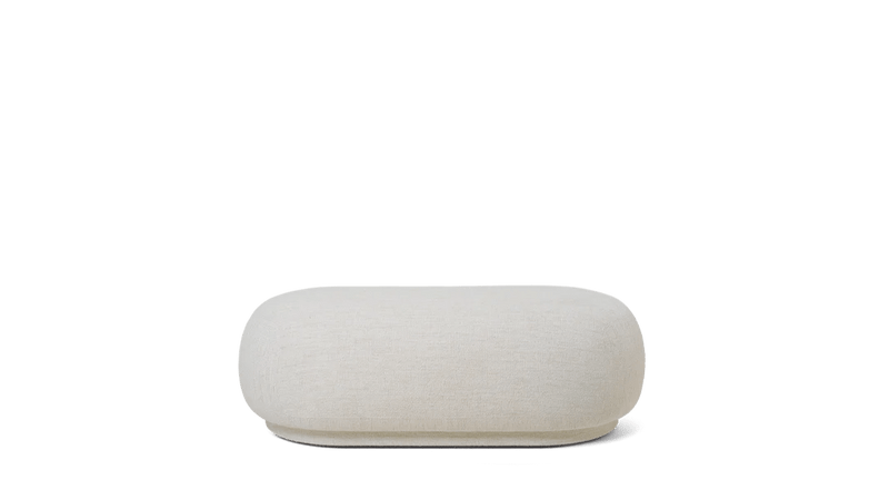 Rico Ottoman - Ferm Living Stools + Benches + Ottomans - Soft Bouclé - Natural - HORNE