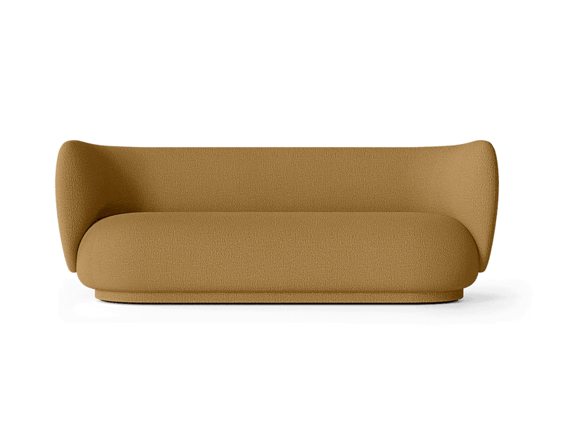Rico Sofa 3 - Ferm Living Sofas - Bouclé - Sand - HORNE