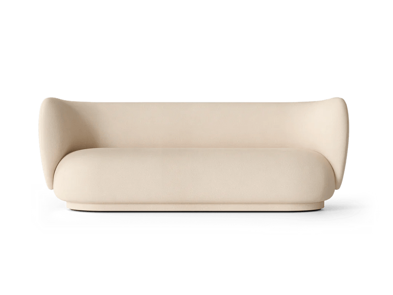 Rico Sofa 3 - Ferm Living Sofas - Bouclé - Sand - HORNE