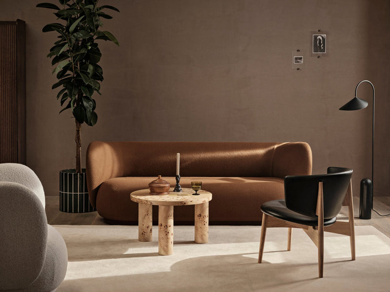 Rico Sofa 3 - Ferm Living Sofas - Bouclé - Sand - HORNE