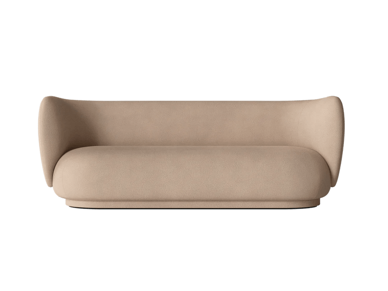 Rico Sofa 3 - Ferm Living Sofas - Bouclé - Sand - HORNE